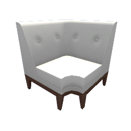 TS4 Sectional couch, corner - white