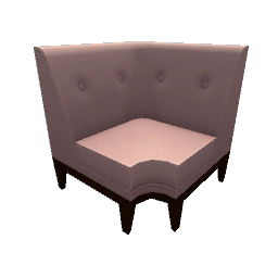 TS4 Sectional couch, corner - pink