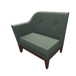TS4 Sectional couch, left - green