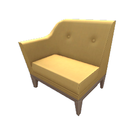 TS4 Sectional couch, left - yellow
