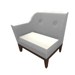TS4 Sectional couch, left - white