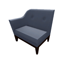 TS4 Sectional couch, left - blue
