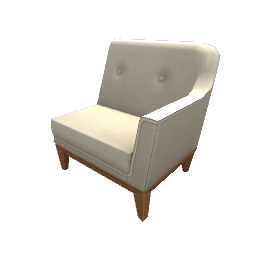 TS4 Sectional couch, right - natural white