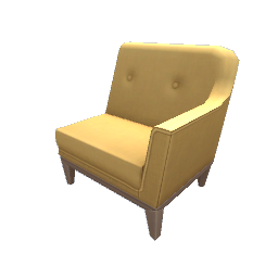 TS4 Sectional couch, right - yellow