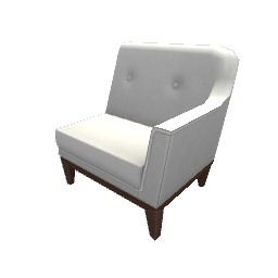 TS4 Sectional couch, right - white