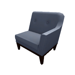 TS4 Sectional couch, right - blue