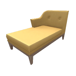 TS4 Sectional couch, long, left - yellow