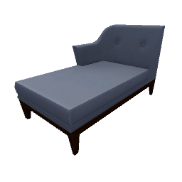 TS4 Sectional couch, long, left - blue