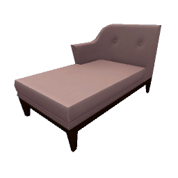TS4 Sectional couch, long, left - pink