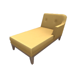 TS4 Sectional couch, long, right - yellow