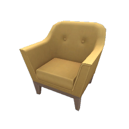 TS4 Sectional couch, armchair - yellow