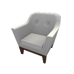 TS4 Sectional couch, armchair - white