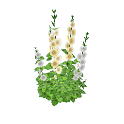TS4 Hollyhocks - yellow