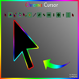 Black RGB Cursor Chroma