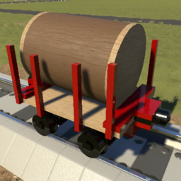 Sugar Cane Flatcar with Spines - 1 Log