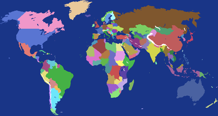 World Map - Conflict of Nations