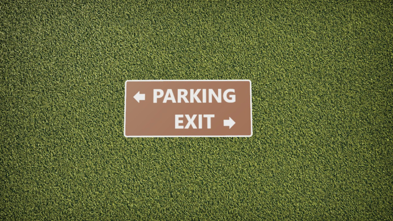 Parking Exit Sign 2m