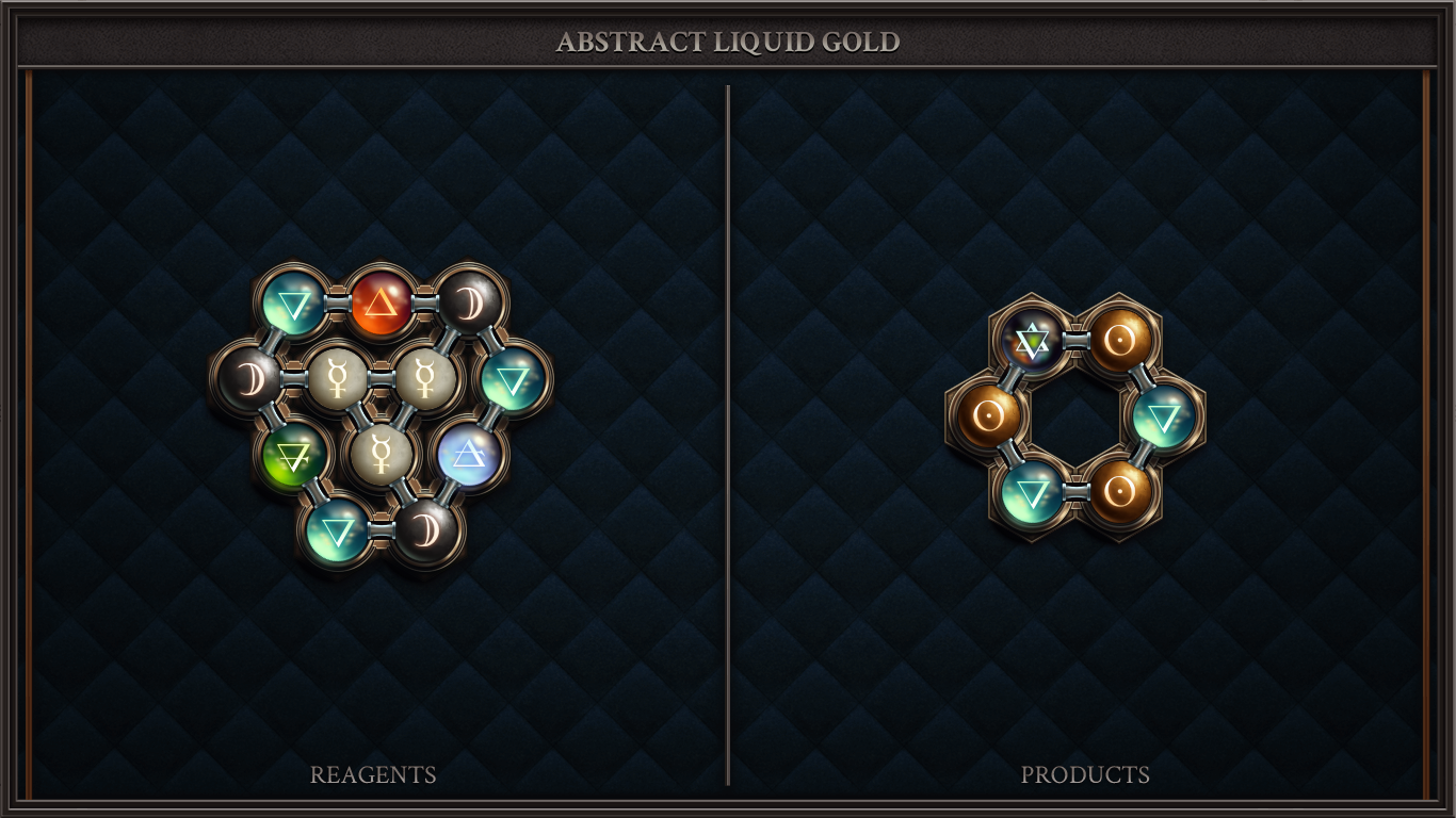ABSTRACT LIQUID GOLD