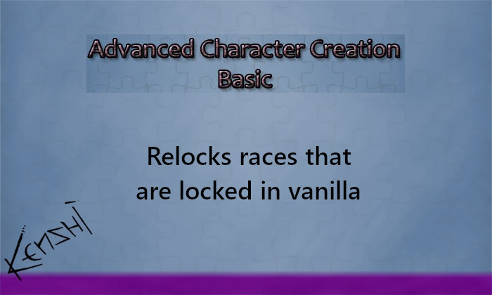 Advanced Character Creation Basic - Unplayable Defaults