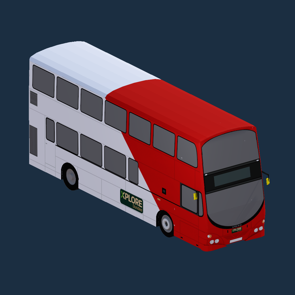 Xplore Dundee (Interim Livery, BX54 XTA) B7TL Wright Gemini 1