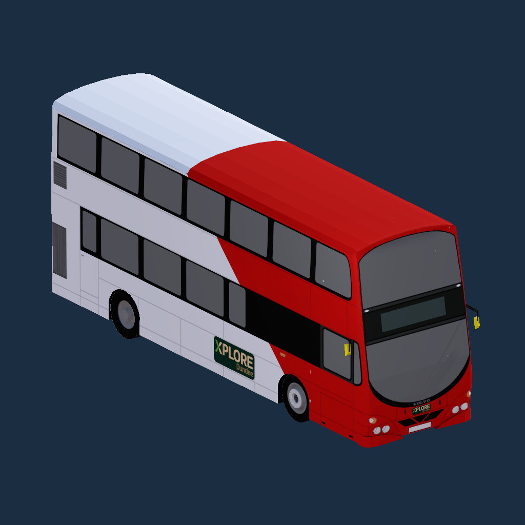 Xplore Dundee (Interim Livery, SP54 CGV) B7TL Wright Gemini 1