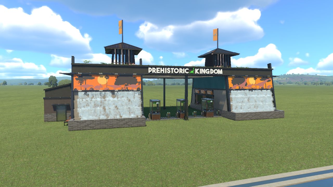 Modern zoo entrance preview