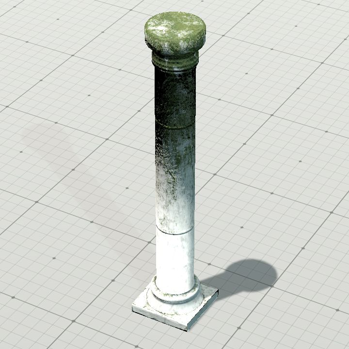 Column with Moss