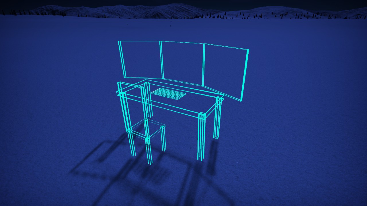 [Pix] Hologram - Desk (Colorable & Lit)