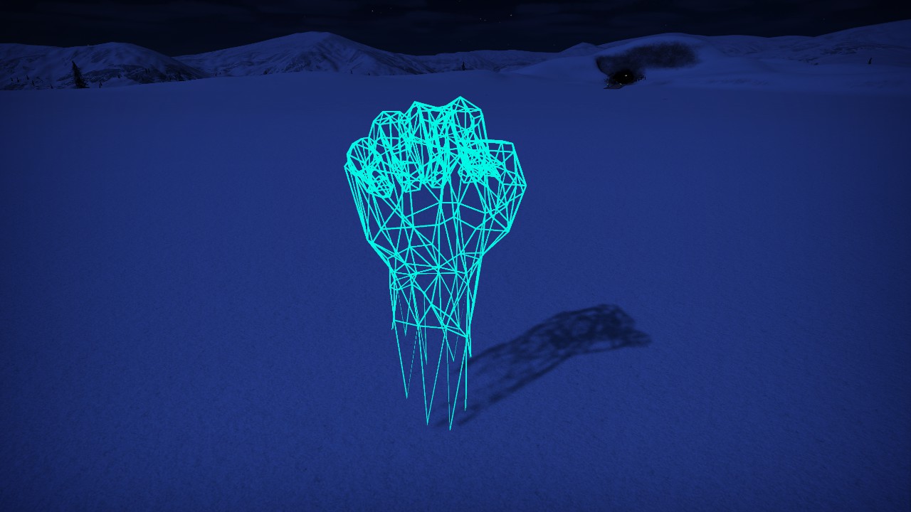 [Pix] Hologram - Fist (Animated, Colorable & Lit)