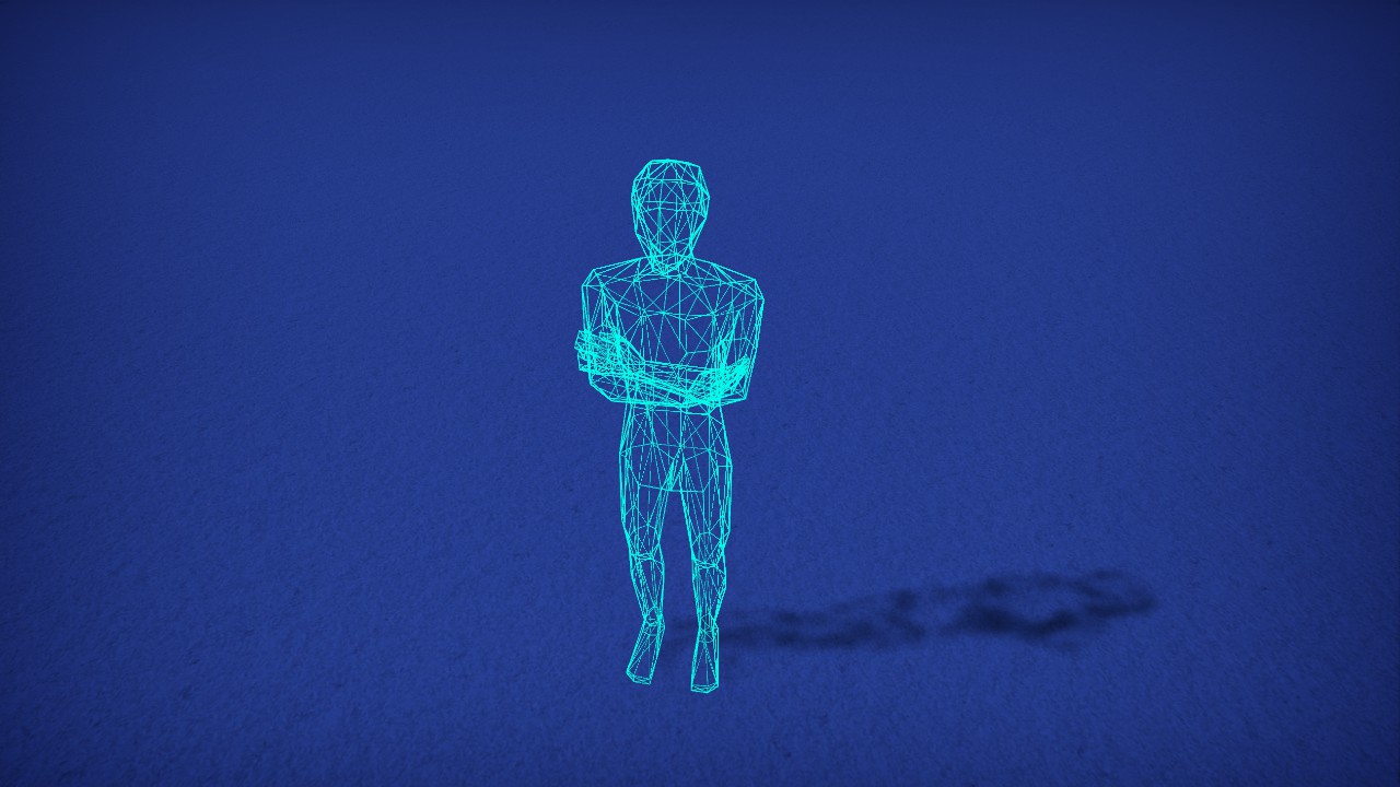 [Pix] Hologram - Human 01 (Colorable & Lit)