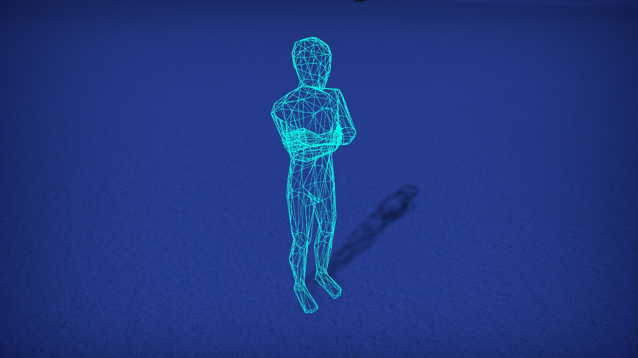 [Pix] Hologram - Human Folded Arms (Animated & Colorable)