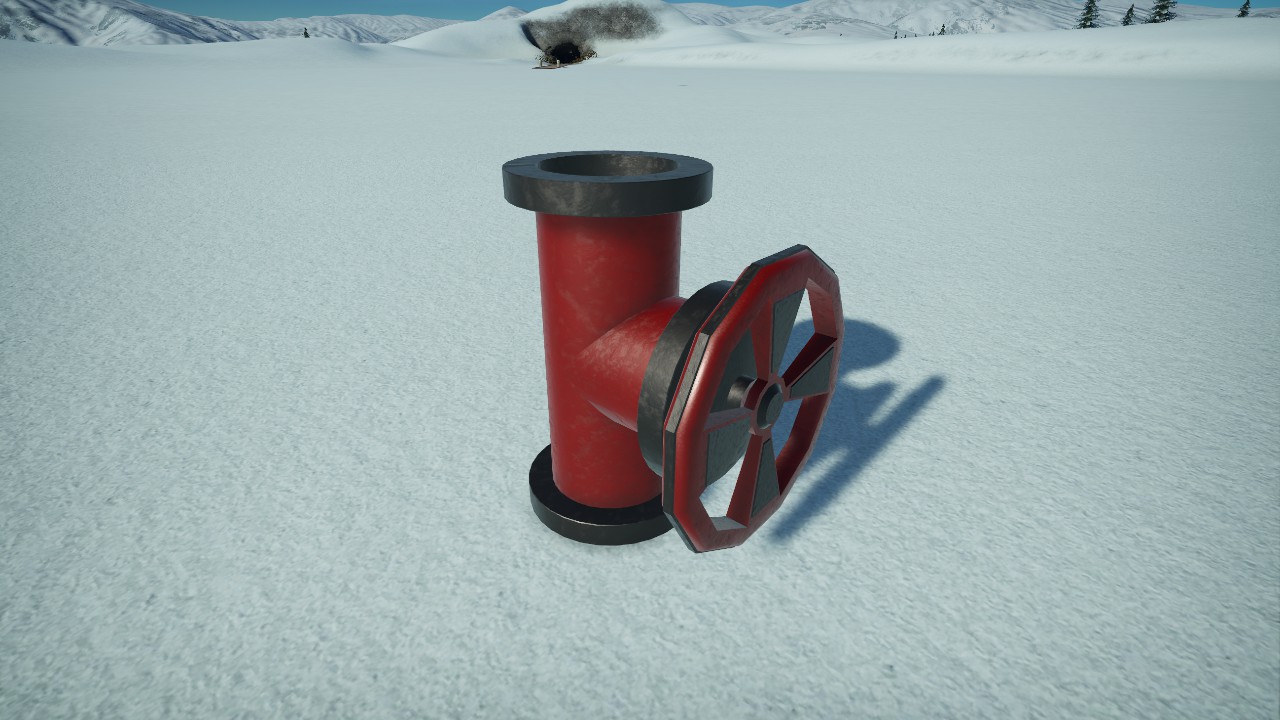 [Pix] Metal Pipe 1m Valve (Colorable)