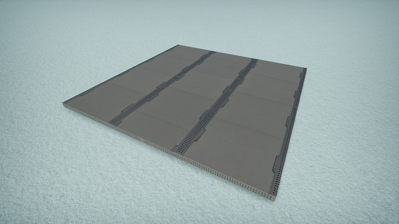 [Pix] Sci Fi Metal Panel Wall Clean (Non-Grid & Colorable)