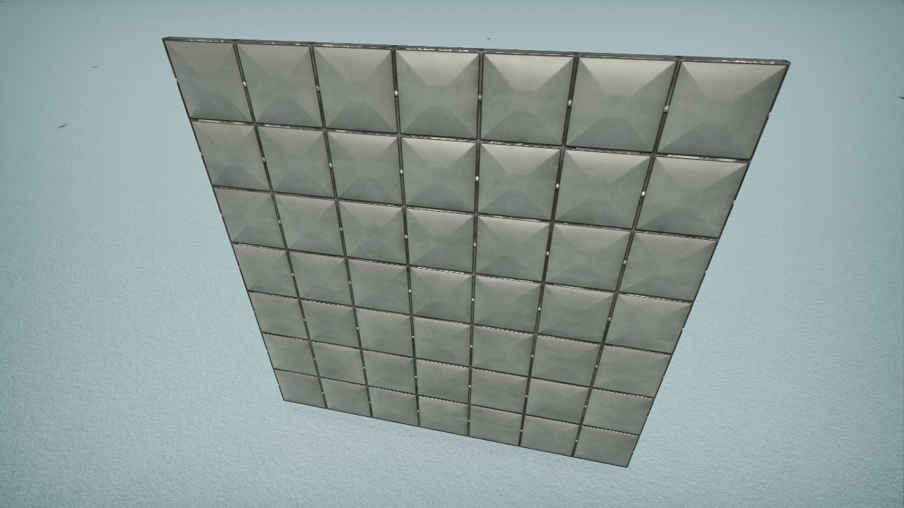 [Pix] Sci Fi Padded Wall (Large, Non-Grid & Colorable)