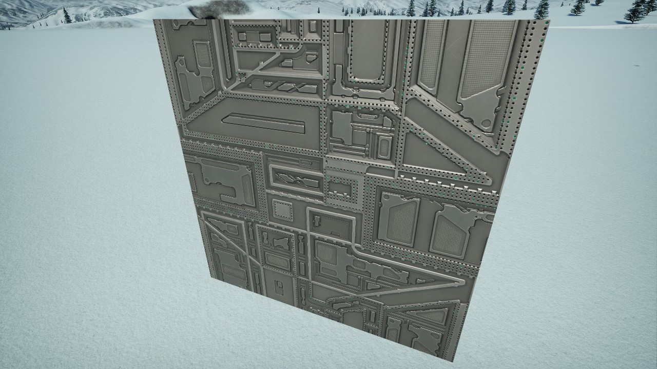 [Pix] Sci Fi Panel Wall (Non-Grid, Colorable)