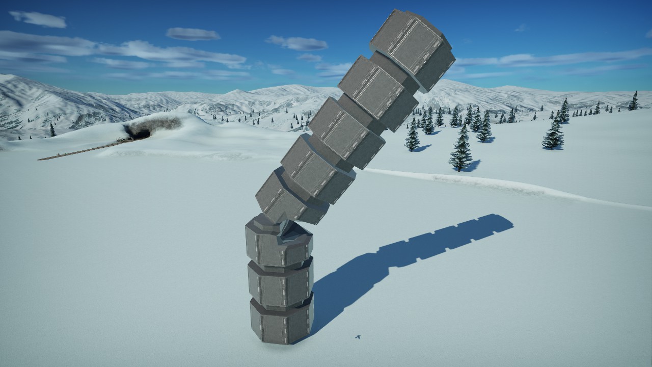 [Pix] Sci Fi Tower Collapse (Animated, Lit and Colorable)