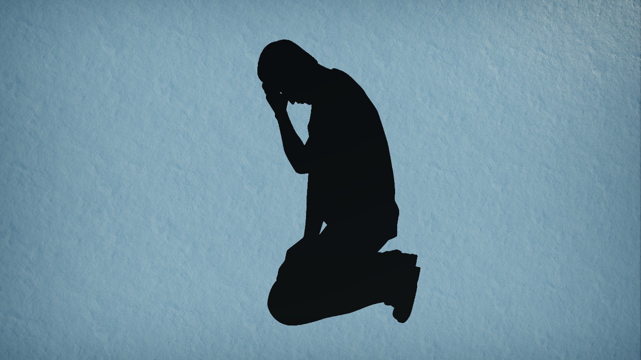 [Pix] Silhouette Defeated Man (Animated)