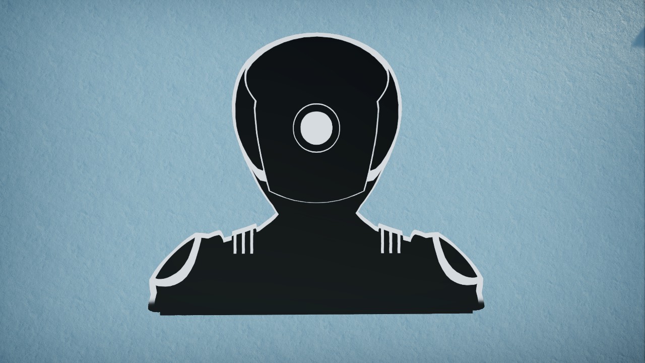 [Pix] Silhouette Robot (Lit, Animated, Colorable)