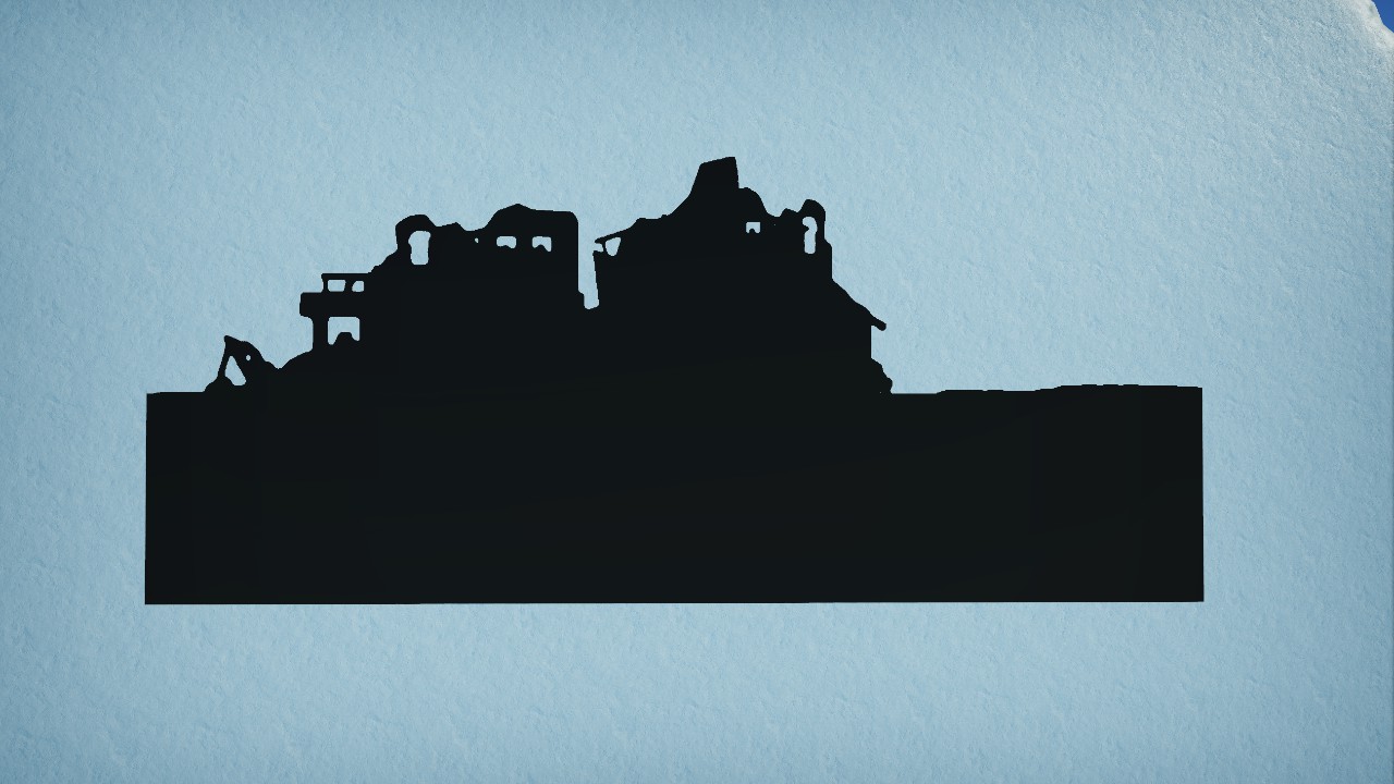 [Pix] Silhouette Ruins Right