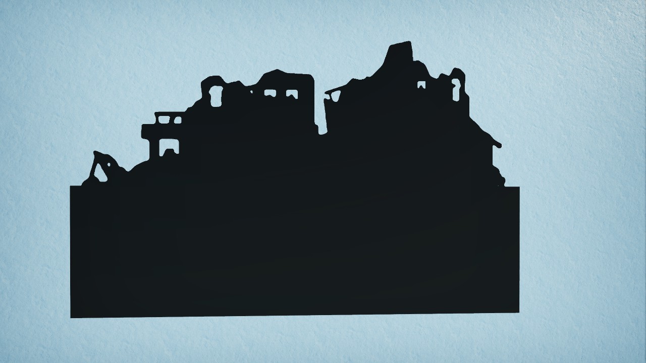 [Pix] Silhouette Ruins Right (Animated)