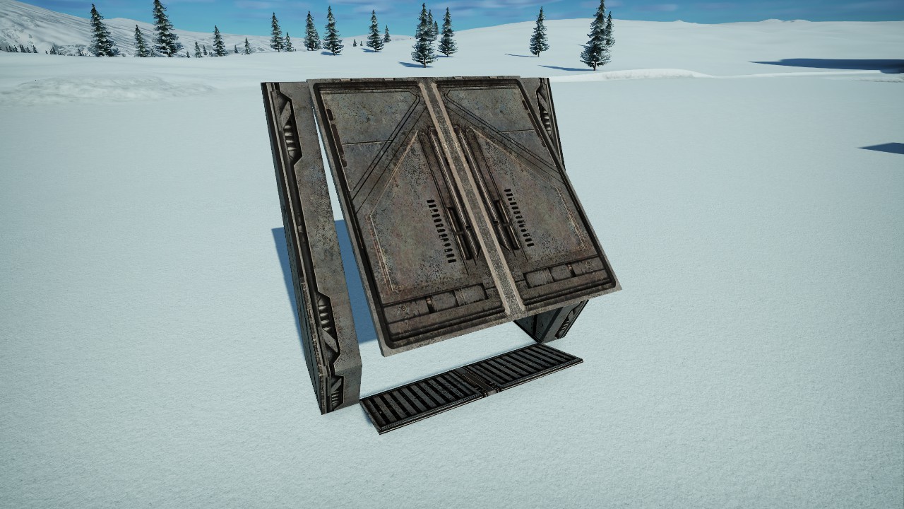 [Pix] Spaceship Hull Cockpit Door Left Moving (Animated)
