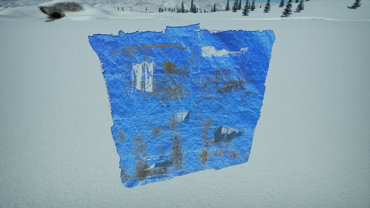 [Pix] Torn Blue Canvast Sheet (Animated)