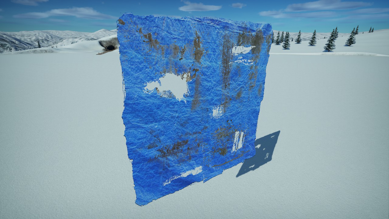 [Pix] Torn Blue Canvast Sheet 01 (Animated)