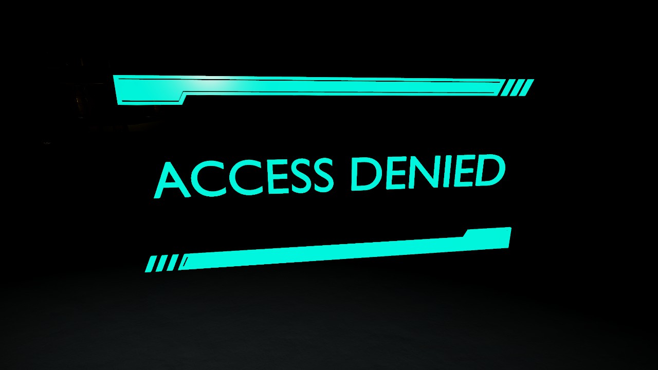 [Pix] Hologram - Access Denied Large (Animated, Colorable & Lit)