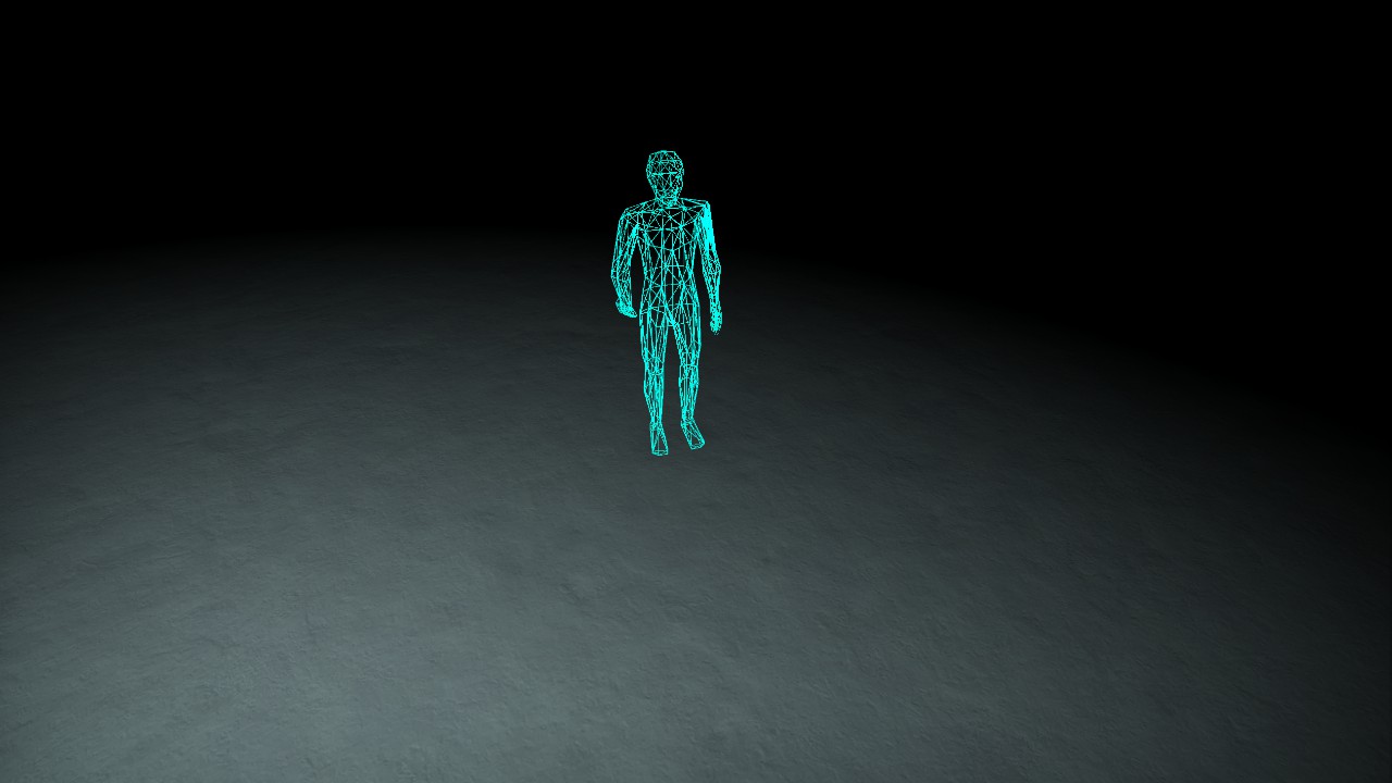 [Pix] Hologram - Human Welcoming (Animated, Colorable & Lit)