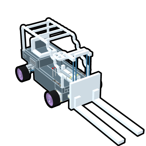 WIP Forklift with full mast
