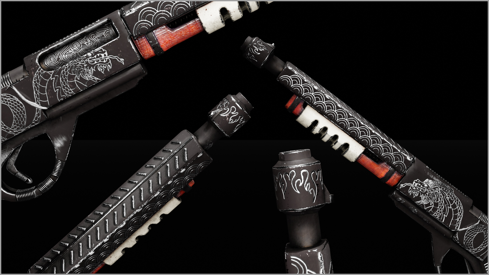 Ink Dragon Pump Shotgun