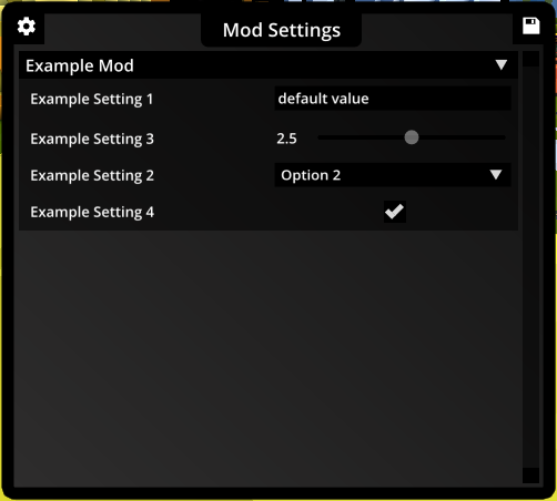- Obscure UI - Mod Setting Manager