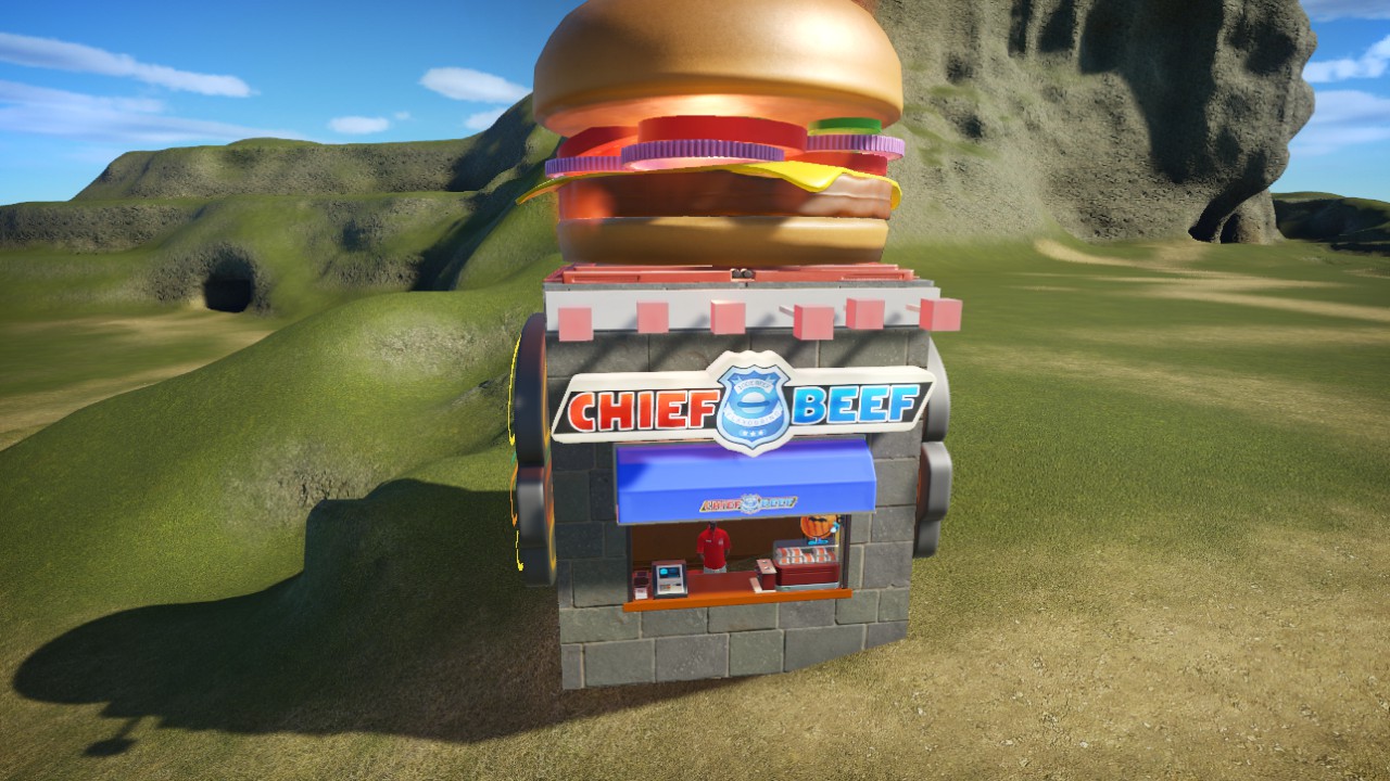 Small Cheif Beef with flame burg