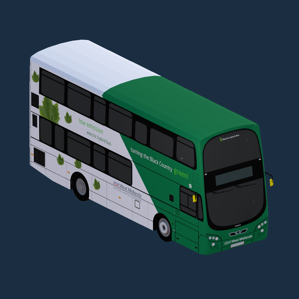 NXWM (Turning the Black Country Green Livery) B5LH Wright G2